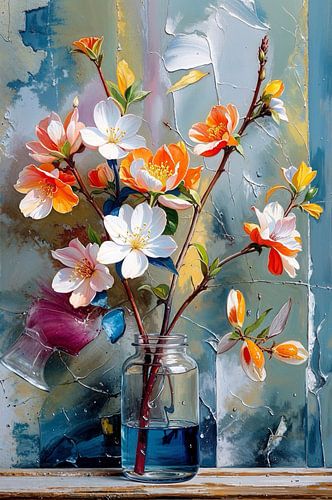 Takken vol bloeiende bloemen