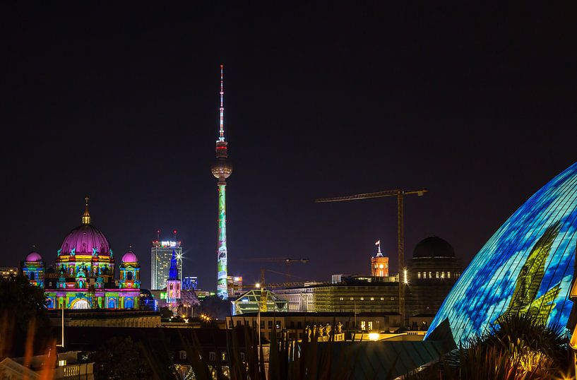 Berliner Skyline mit Dom und Fernsehturm von Frank Herrmann