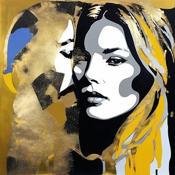 Gouden editie - Lost me - Pop Art - Felix von Altersheim - Samenwerkingsteam W 32 van Team W 32 Gallery