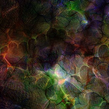 Junglemen - abstracte digitale compositie van Nelson Guerreiro