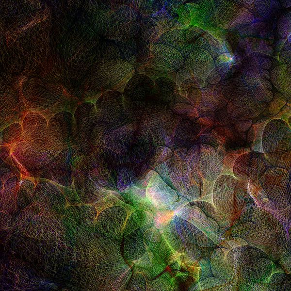 Junglemen - abstract digital composition by Nelson Guerreiro