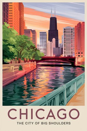 Chicago Vintage Reisposter