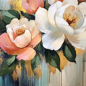 Flower painting by Wonderful Art