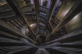Wendeltreppe im Neuen Rathaus Hannover von Mario Calma
