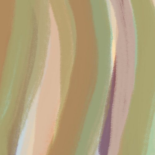 Modern abstract. Penseelstreken in groen, bruin en taupe