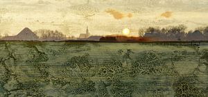 Paysage de la Hollande du Nord