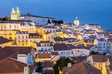 Blauwe uurtje Alfama Lissabon