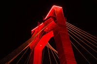 Willems Bridge by night