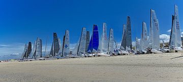 Sailboats in Noordwijk. by Peter van Rijn