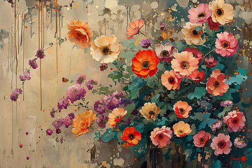 Blumen im Monet-Stil