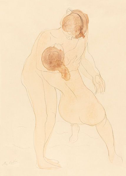 Zwei Figuren, Auguste Rodin von Meisterhafte Meister