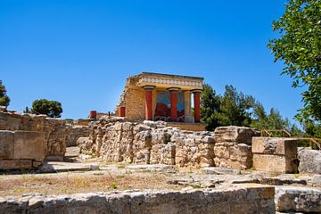 Het paleis van Knossos op het Griekse eiland Kreta van David Esser