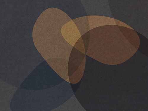 Serene abstracties. Retro stijl abstracte kunst.