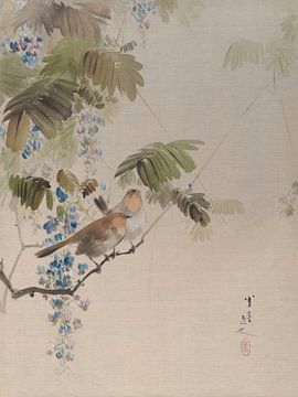 Watanabe Seitei - Birds and flowers (1887) by Peter Balan