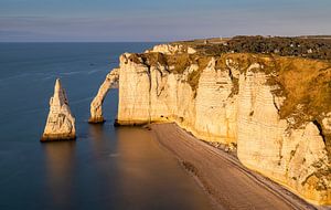 Goldene Stunde in Etretat, Frankreich