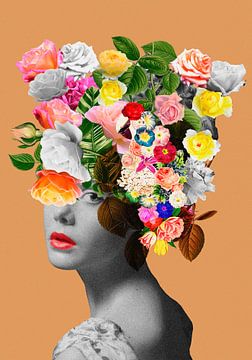 Floral portrait, Frida Floral Studio by 1x