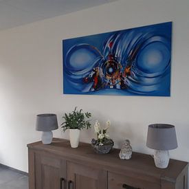 Customer photo: Blue by Gena Theheartofart, on ArtFrame