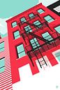 Brooklyn NYC red by Remko Heemskerk thumbnail