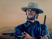 Clint Eastwood Schilderij van Paul Meijering thumbnail