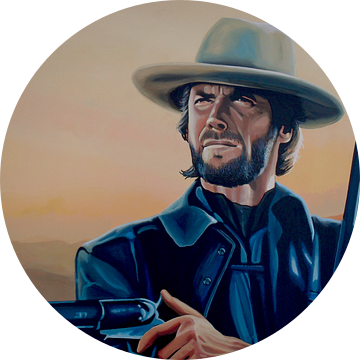Clint Eastwood Schilderij van Paul Meijering