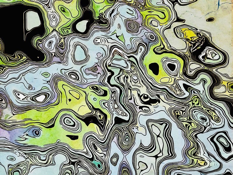 Vloeiende vormen Motief 17 van zam art