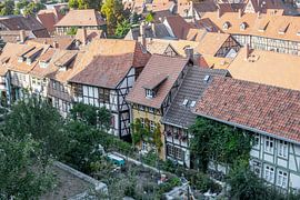 World Heritage town of Quedlinburg - half-timbered houses on the Schlossberg by t.ART