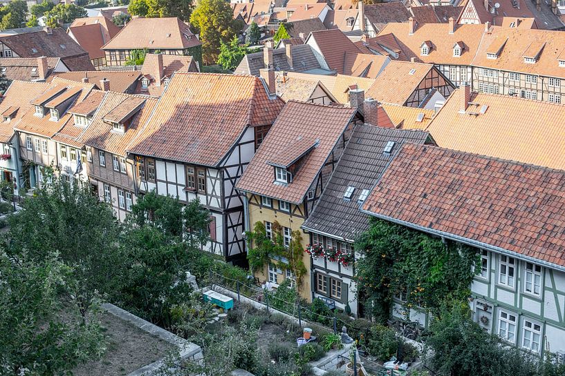Welterbestadt Quedlinburg - Fachwerkhäuser am Schlossberg von t.ART