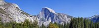 YOSEMITE VALLEY Panorama uitzicht vanaf Half Dome van Melanie Viola thumbnail