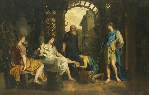 Abraham ontvangt engelen, Gerard de Lairesse