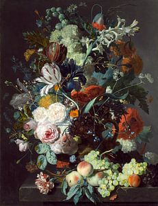 Nature morte avec Fleurs et Fruits, Jan van Huysum