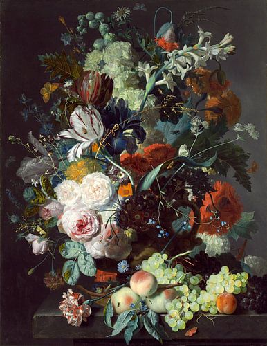 Stillleben mit Blumen und Frucht, Jan van Huysum
