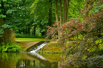 Wasserfall im Burggraben