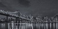 New York Skyline - Queensboro Bridge (3) van Tux Photography thumbnail