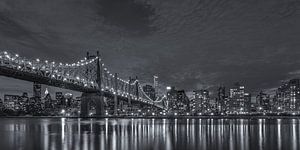 New York Skyline - Queensboro Bridge (3) van Tux Photography