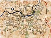 Kaart van Weißenfels in de stijl 'Serene Summer' van Maporia thumbnail