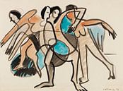 Tanzgruppe, ERNST LUDWIG KIRCHNER, 1926 von Atelier Liesjes Miniaturansicht
