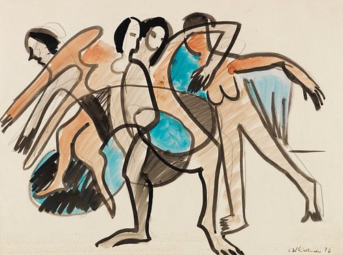 Dansgroep, ERNST LUDWIG KIRCHNER, 1926