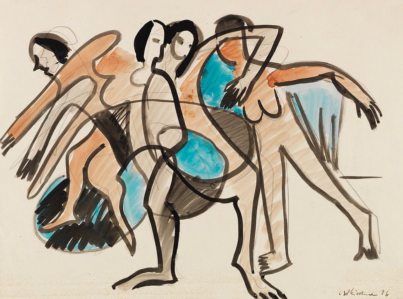Tanzgruppe, ERNST LUDWIG KIRCHNER, 1926 von Atelier Liesjes