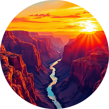 Grand Canyon Zonsondergang van MIROKKU