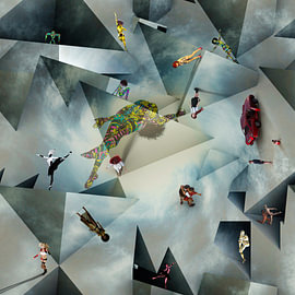 Escher in the populated remix by Arjen Roos