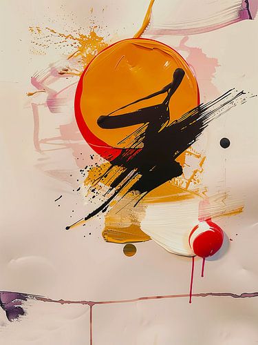 Japanse abstracte zonsondergang