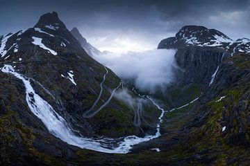 Trollstigen uitzichtspunt, Noorwegen van Sven Broeckx