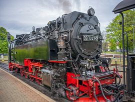 The Brocken railway in the Harz Mountains