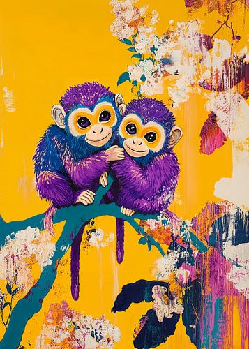 Bunte Verbundenheit – Verspielte Affenliebe