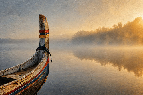 Balinesisches Jukung-Boot (Nahaufnahme eines Jukung-Boots)