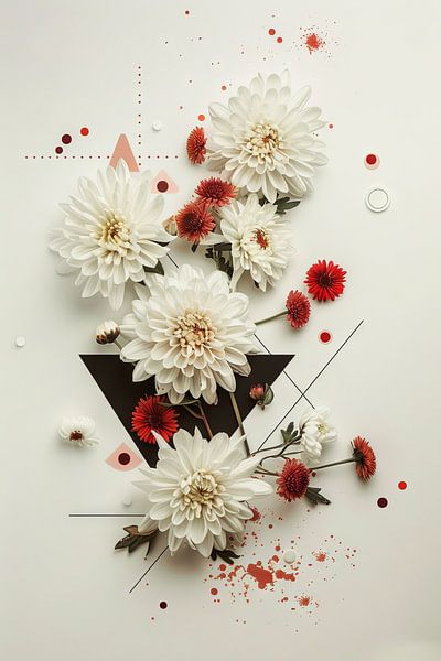 Chrysanten van Poster Art Shop