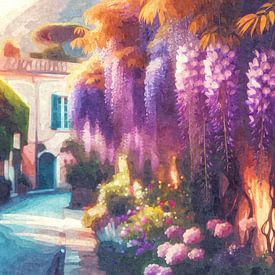 Bloemenpad naar stilte van Sabine Wagner