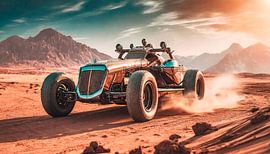 Mad Max auto in de woestijn