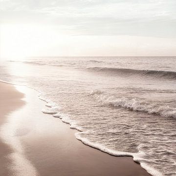 Rustige ochtend op het strand van Poster Art Shop
