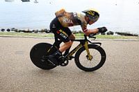 Primoz Roglic op de tijdritfiets